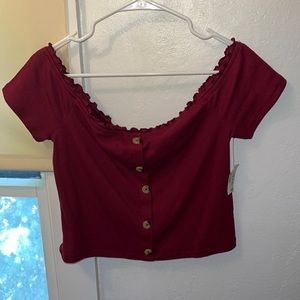 Red crop top from Aeropostale. Size XL